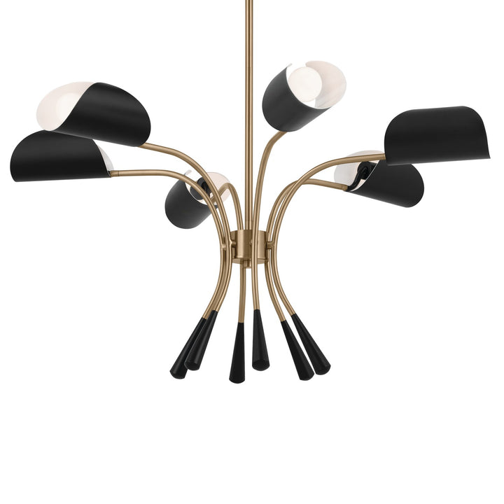 Kichler Canada - 52559CPZBK - Six Light Chandelier - Arcus - Champagne Bronze