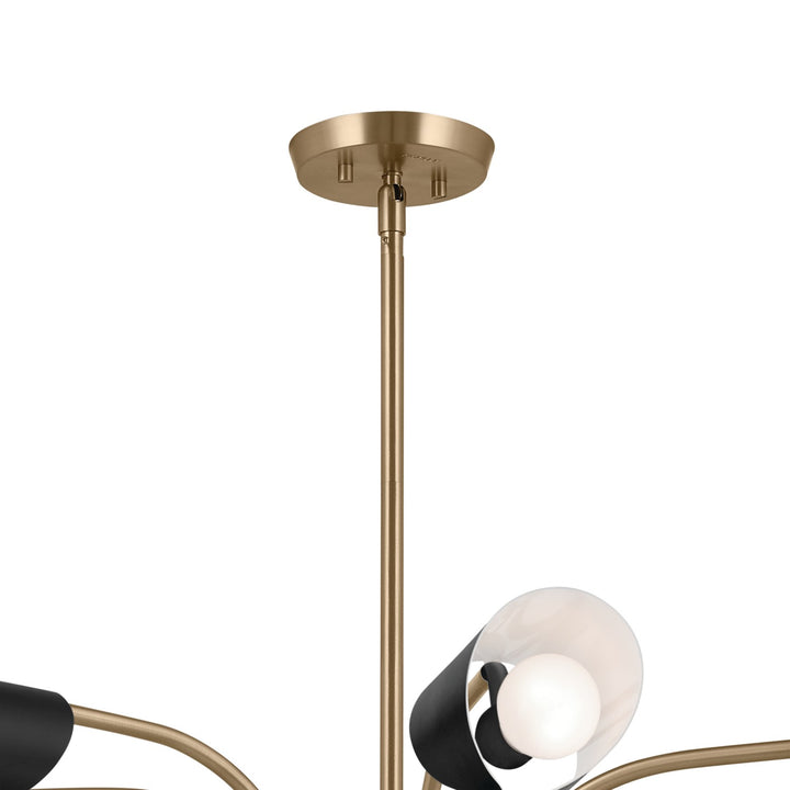 Kichler Canada - 52559CPZBK - Six Light Chandelier - Arcus - Champagne Bronze