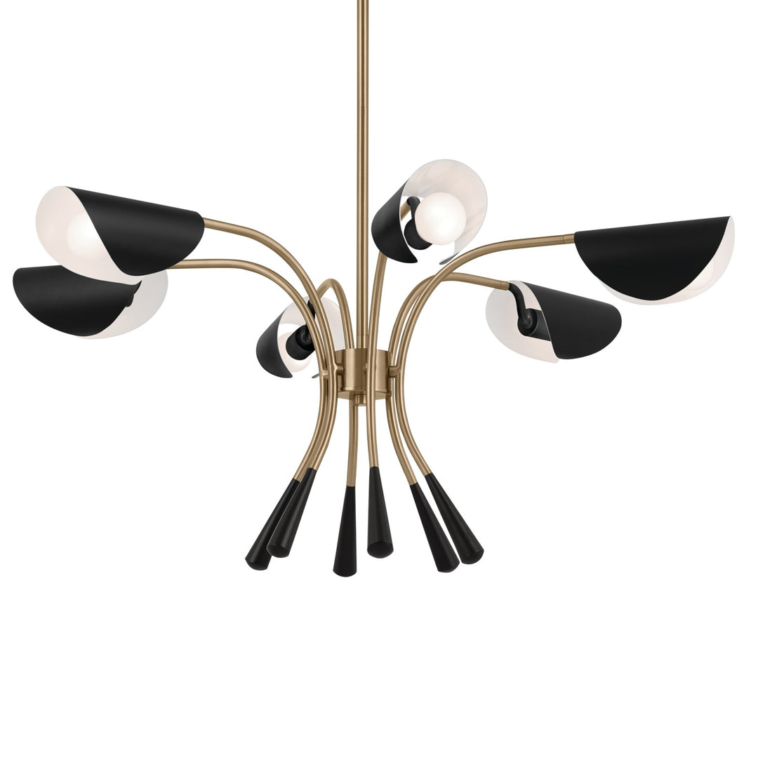 Kichler Canada - 52559CPZBK - Six Light Chandelier - Arcus - Champagne Bronze