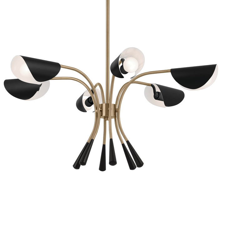 Kichler Canada - 52559CPZBK - Six Light Chandelier - Arcus - Champagne Bronze