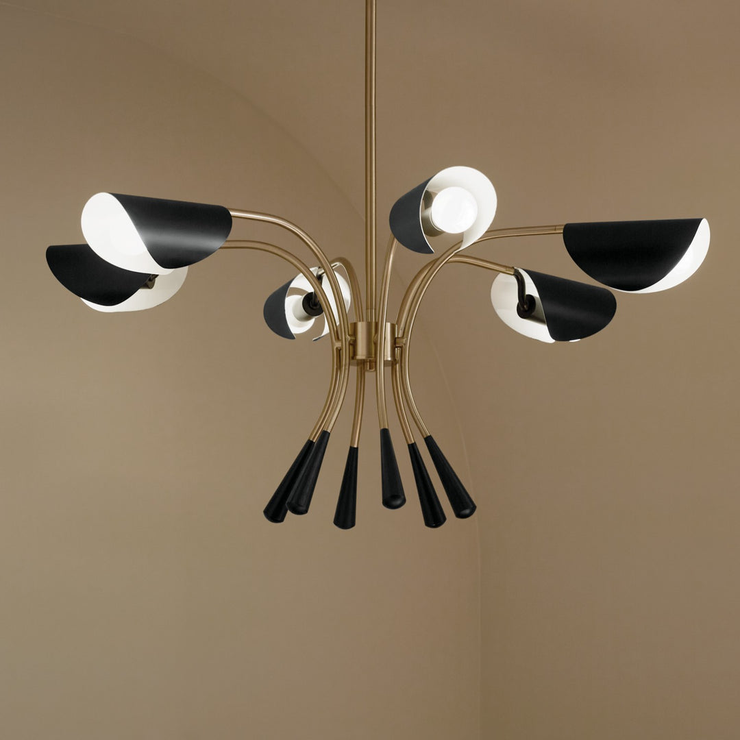 Kichler Canada - 52559CPZBK - Six Light Chandelier - Arcus - Champagne Bronze