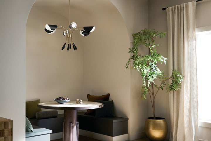 Kichler Canada - 52559CPZBK - Six Light Chandelier - Arcus - Champagne Bronze
