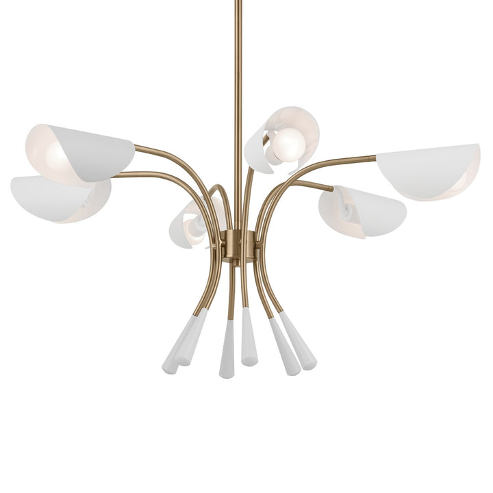 Kichler Canada - 52559CPZWH - Six Light Chandelier - Arcus - Champagne Bronze