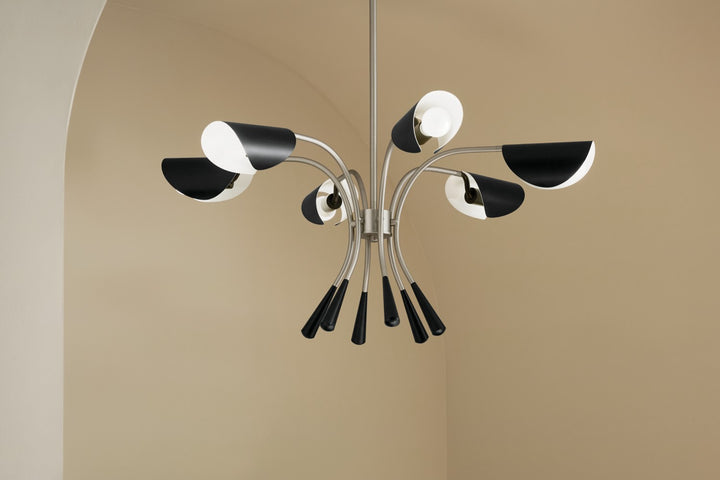 Kichler Canada - 52559SN - Six Light Chandelier - Arcus - Satin Nickel