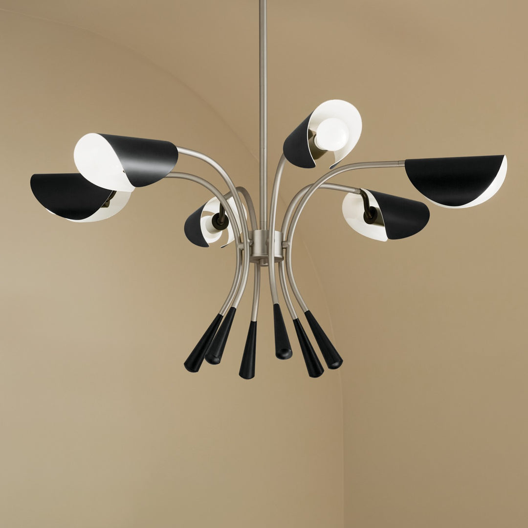 Kichler Canada - 52559SN - Six Light Chandelier - Arcus - Satin Nickel