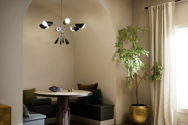 Kichler Canada - 52559SN - Six Light Chandelier - Arcus - Satin Nickel