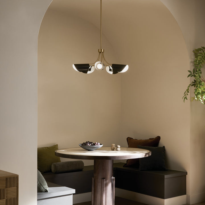 Kichler Canada - 52558CPZBK - Five Light Chandelier/Semi Flush - Arcus - Champagne Bronze