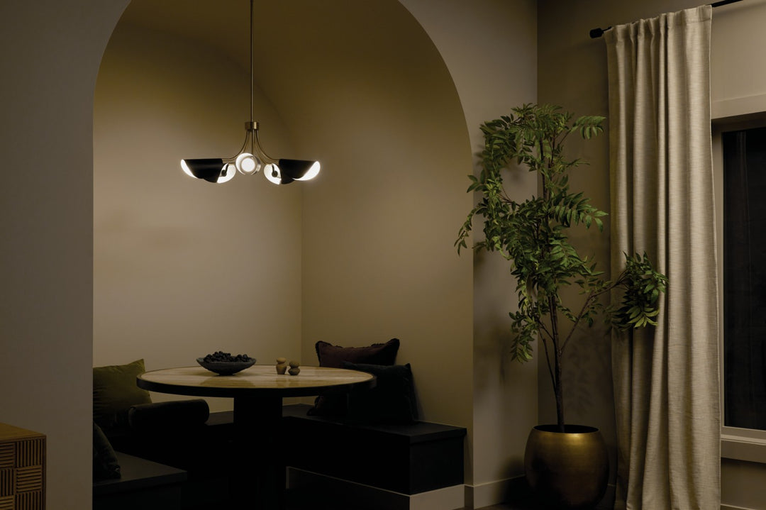 Kichler Canada - 52558CPZBK - Five Light Chandelier/Semi Flush - Arcus - Champagne Bronze