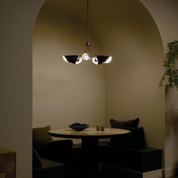 Kichler Canada - 52558CPZBK - Five Light Chandelier/Semi Flush - Arcus - Champagne Bronze