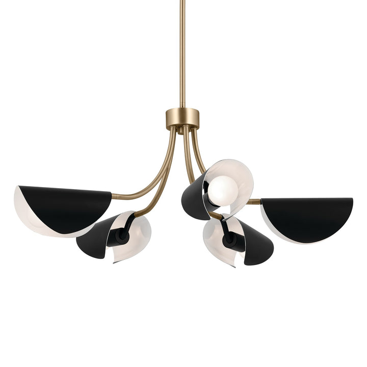 Kichler Canada - 52558CPZBK - Five Light Chandelier/Semi Flush - Arcus - Champagne Bronze