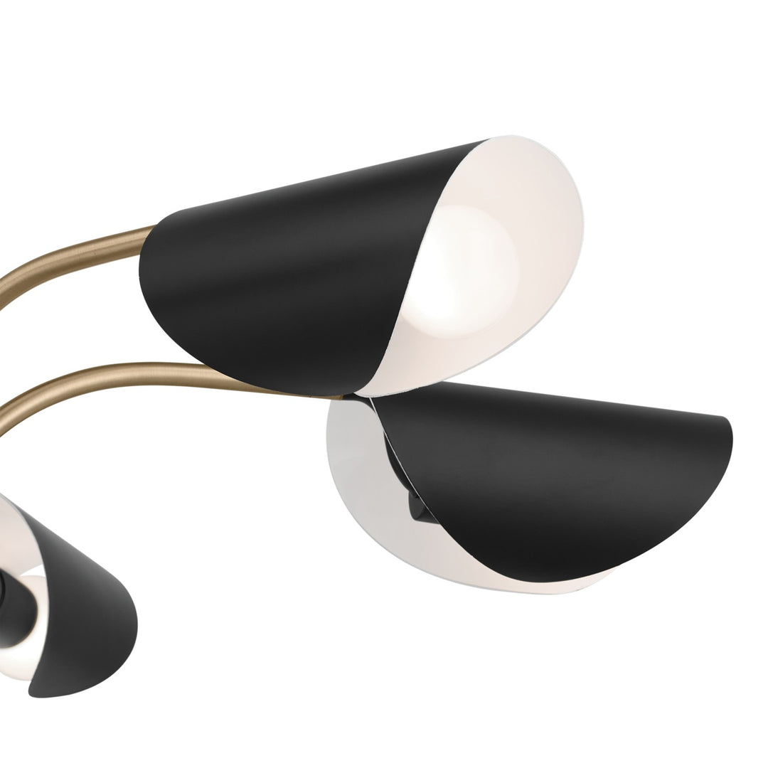 Kichler Canada - 52558CPZBK - Five Light Chandelier/Semi Flush - Arcus - Champagne Bronze