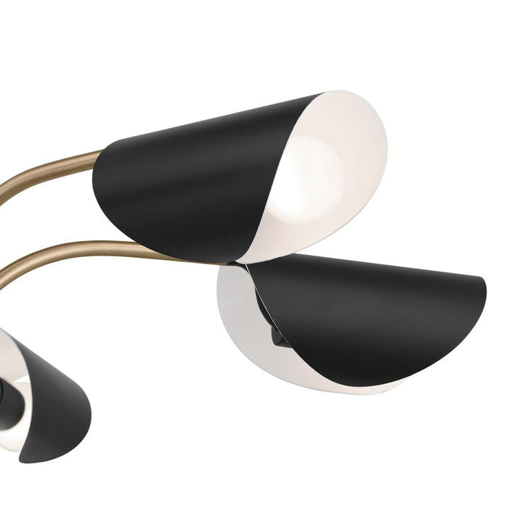 Kichler Canada - 52558CPZBK - Five Light Chandelier/Semi Flush - Arcus - Champagne Bronze
