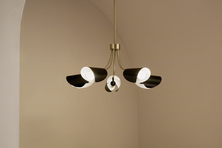 Kichler Canada - 52558CPZBK - Five Light Chandelier/Semi Flush - Arcus - Champagne Bronze