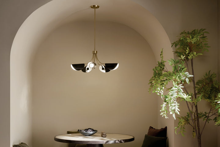 Kichler Canada - 52558CPZBK - Five Light Chandelier/Semi Flush - Arcus - Champagne Bronze
