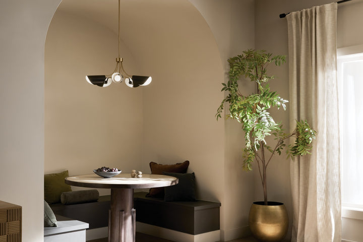 Kichler Canada - 52558CPZBK - Five Light Chandelier/Semi Flush - Arcus - Champagne Bronze