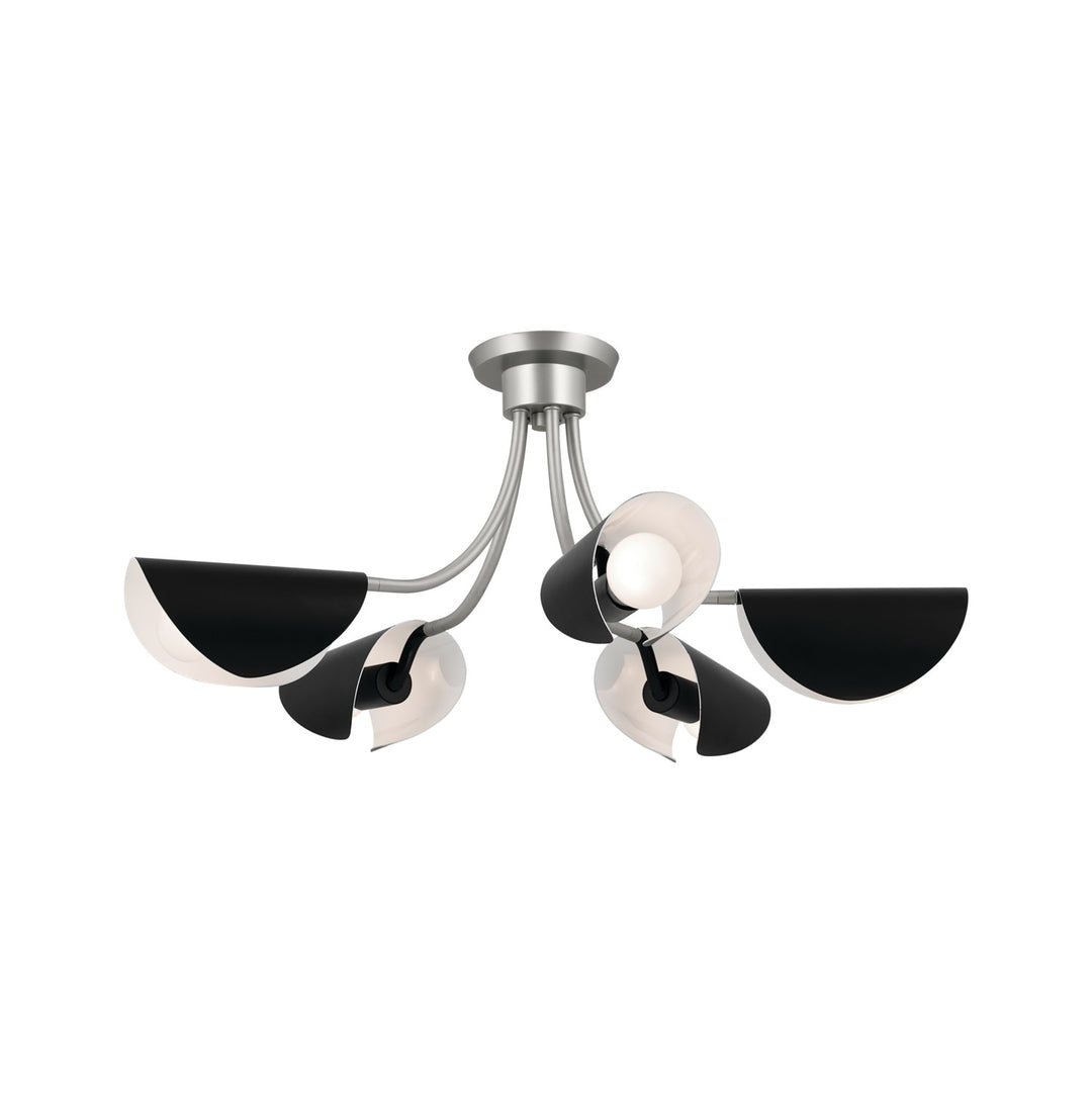 Kichler Canada - 52558SN - Five Light Chandelier/Semi Flush - Arcus - Satin Nickel