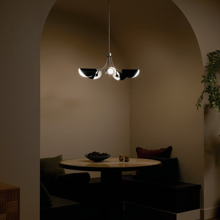 Kichler Canada - 52558SN - Five Light Chandelier/Semi Flush - Arcus - Satin Nickel