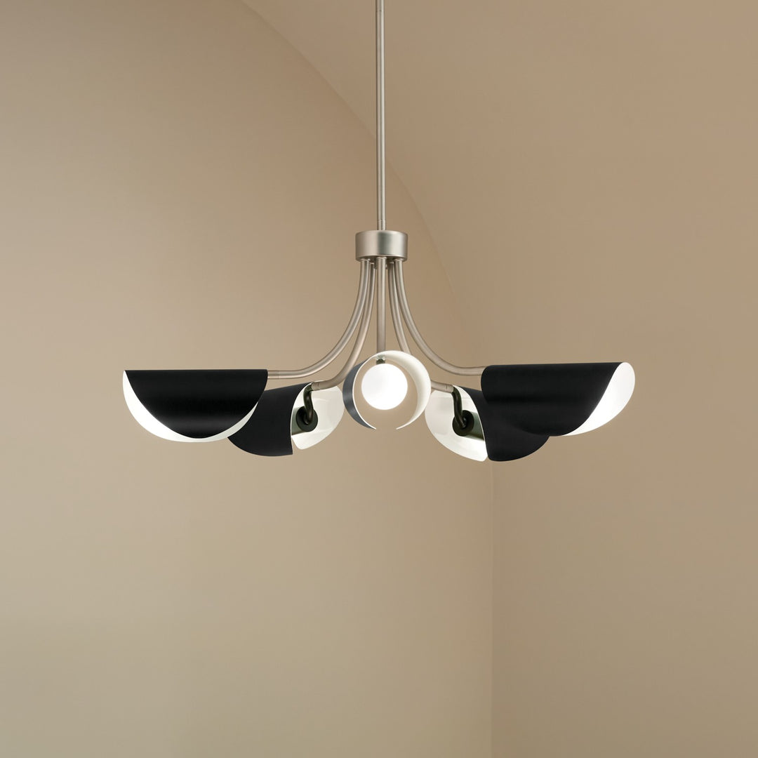Kichler Canada - 52558SN - Five Light Chandelier/Semi Flush - Arcus - Satin Nickel