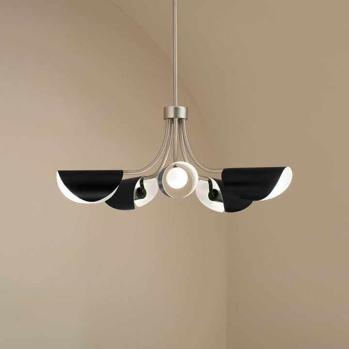 Kichler Canada - 52558SN - Five Light Chandelier/Semi Flush - Arcus - Satin Nickel