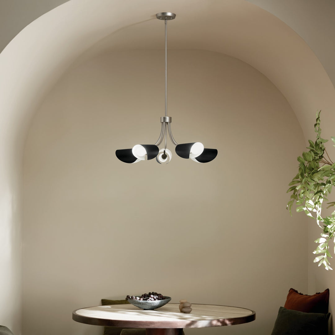 Kichler Canada - 52558SN - Five Light Chandelier/Semi Flush - Arcus - Satin Nickel