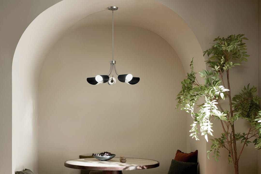 Kichler Canada - 52558SN - Five Light Chandelier/Semi Flush - Arcus - Satin Nickel