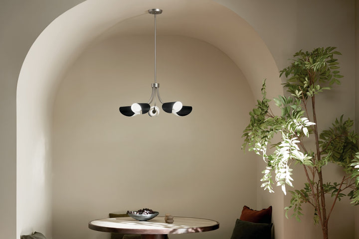 Kichler Canada - 52558SN - Five Light Chandelier/Semi Flush - Arcus - Satin Nickel