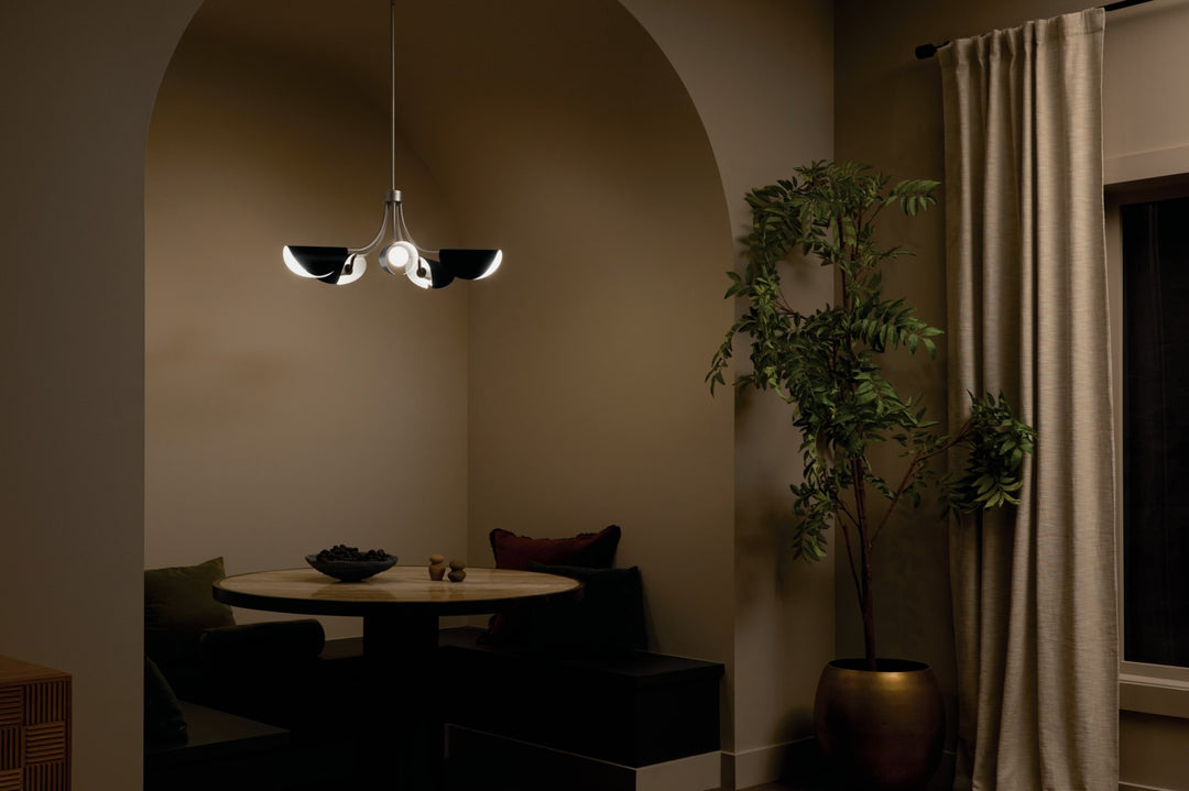 Kichler Canada - 52558SN - Five Light Chandelier/Semi Flush - Arcus - Satin Nickel