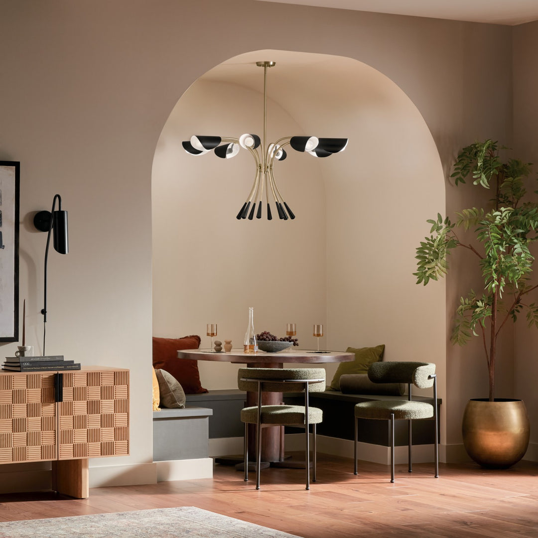 Kichler Canada - 52560CPZBK - Eight Light Chandelier - Arcus - Champagne Bronze