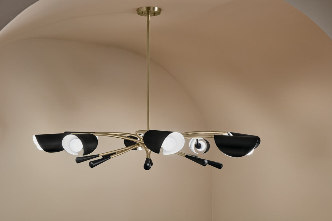 Kichler Canada - 52560CPZBK - Eight Light Chandelier - Arcus - Champagne Bronze