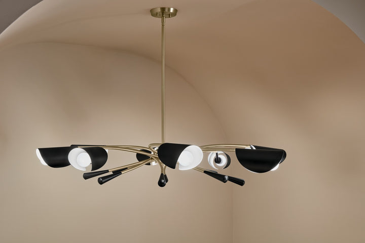 Kichler Canada - 52560CPZBK - Eight Light Chandelier - Arcus - Champagne Bronze