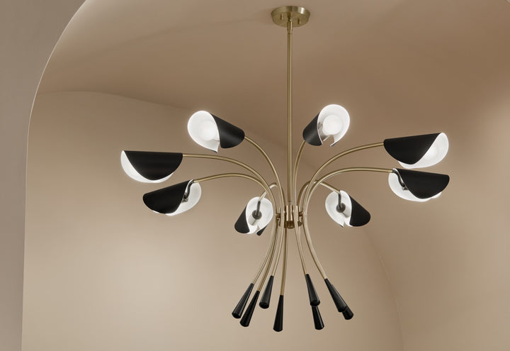 Kichler Canada - 52560CPZBK - Eight Light Chandelier - Arcus - Champagne Bronze