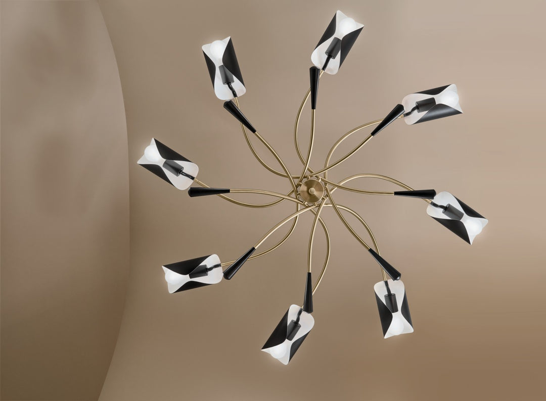 Kichler Canada - 52560CPZBK - Eight Light Chandelier - Arcus - Champagne Bronze