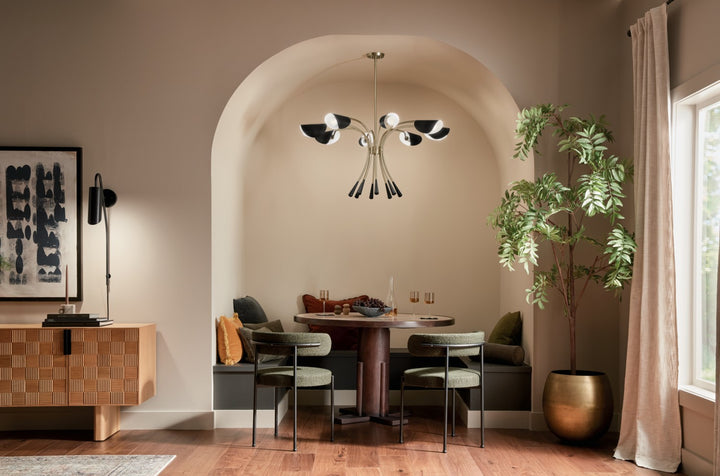 Kichler Canada - 52560CPZBK - Eight Light Chandelier - Arcus - Champagne Bronze