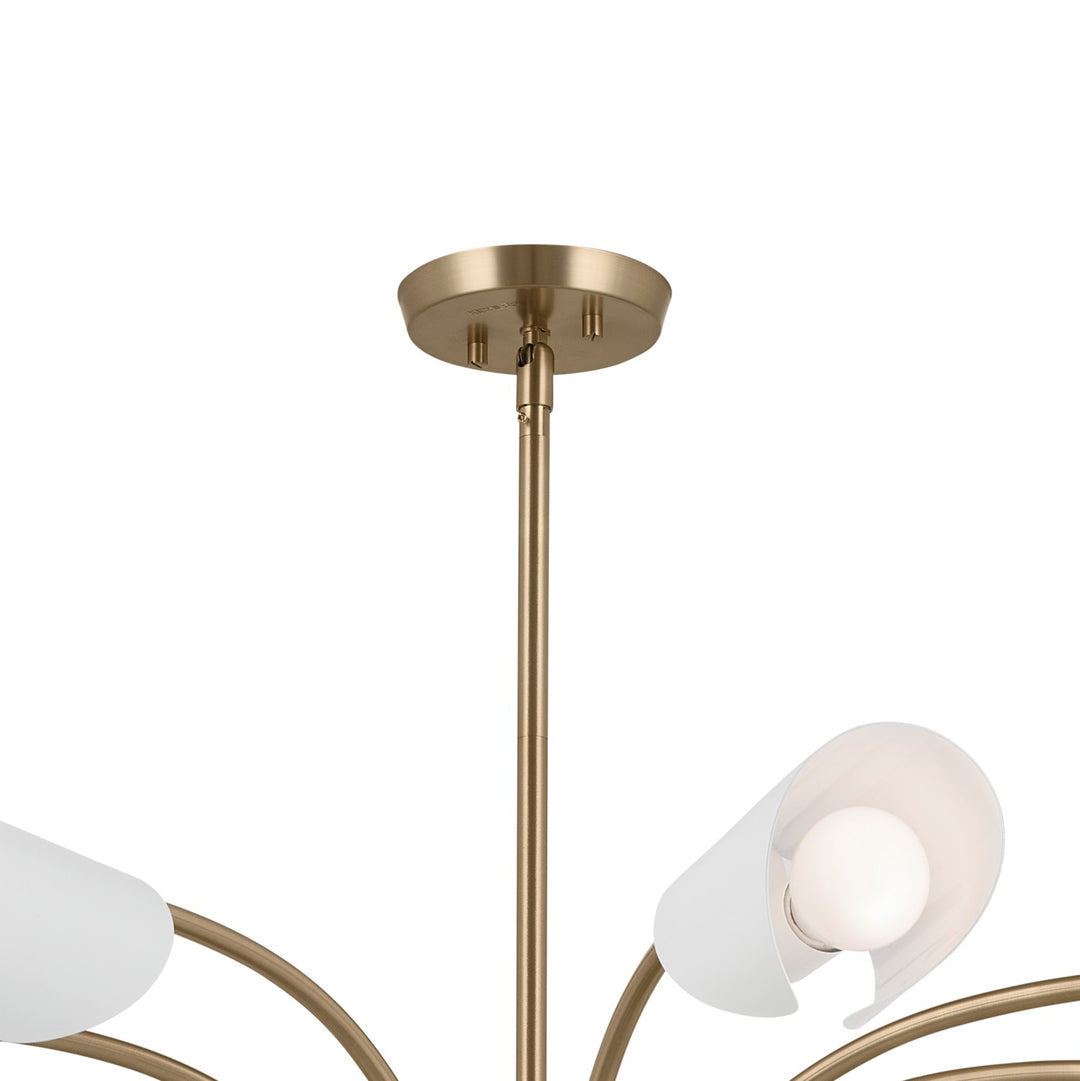 Kichler Canada - 52560CPZWH - Eight Light Chandelier - Arcus - Champagne Bronze