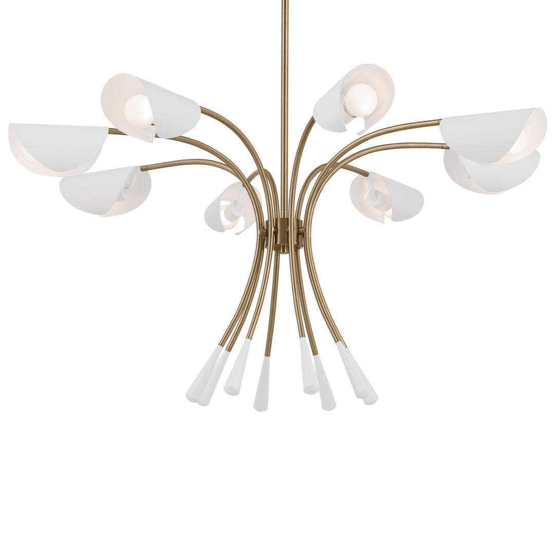 Kichler Canada - 52560CPZWH - Eight Light Chandelier - Arcus - Champagne Bronze
