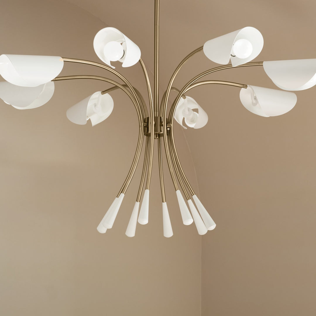 Kichler Canada - 52560CPZWH - Eight Light Chandelier - Arcus - Champagne Bronze