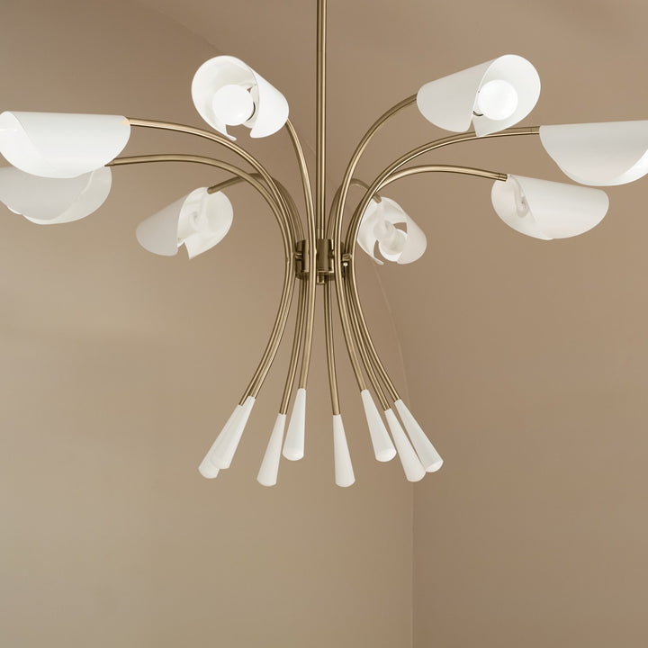 Kichler Canada - 52560CPZWH - Eight Light Chandelier - Arcus - Champagne Bronze