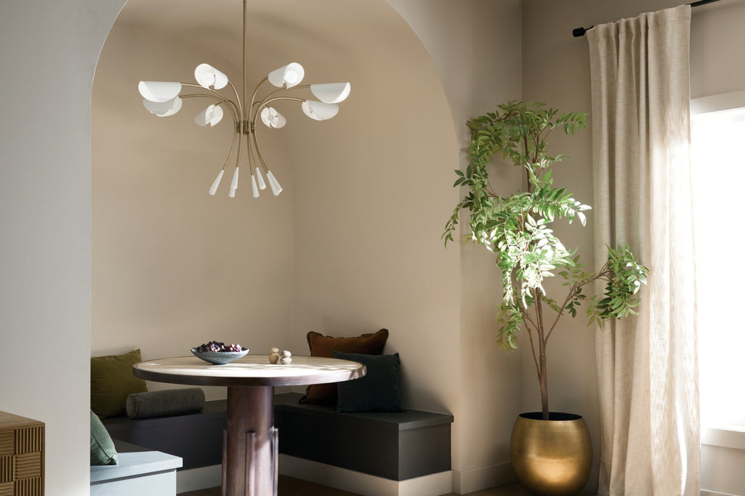 Kichler Canada - 52560CPZWH - Eight Light Chandelier - Arcus - Champagne Bronze