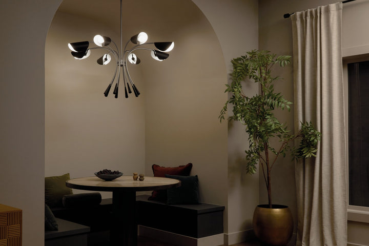 Kichler Canada - 52560SN - Eight Light Chandelier - Arcus - Satin Nickel