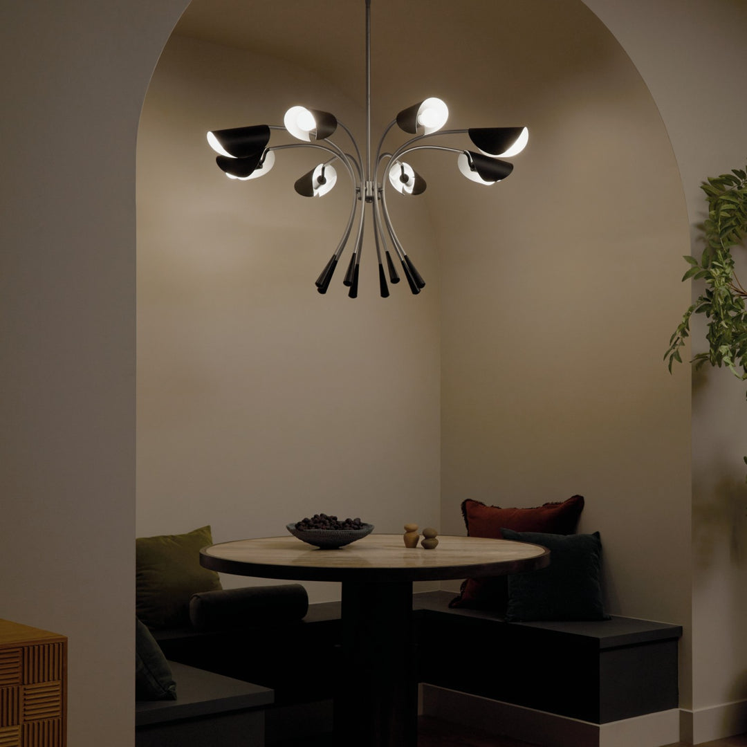 Kichler Canada - 52560SN - Eight Light Chandelier - Arcus - Satin Nickel