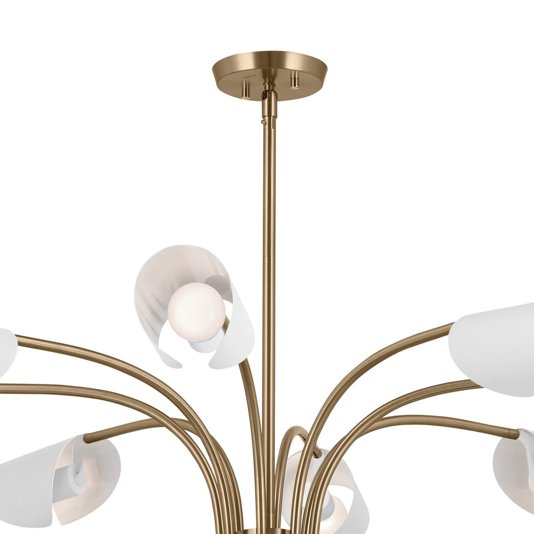Kichler Canada - 52561CPZWH - 12 Light Chandelier - Arcus - Champagne Bronze