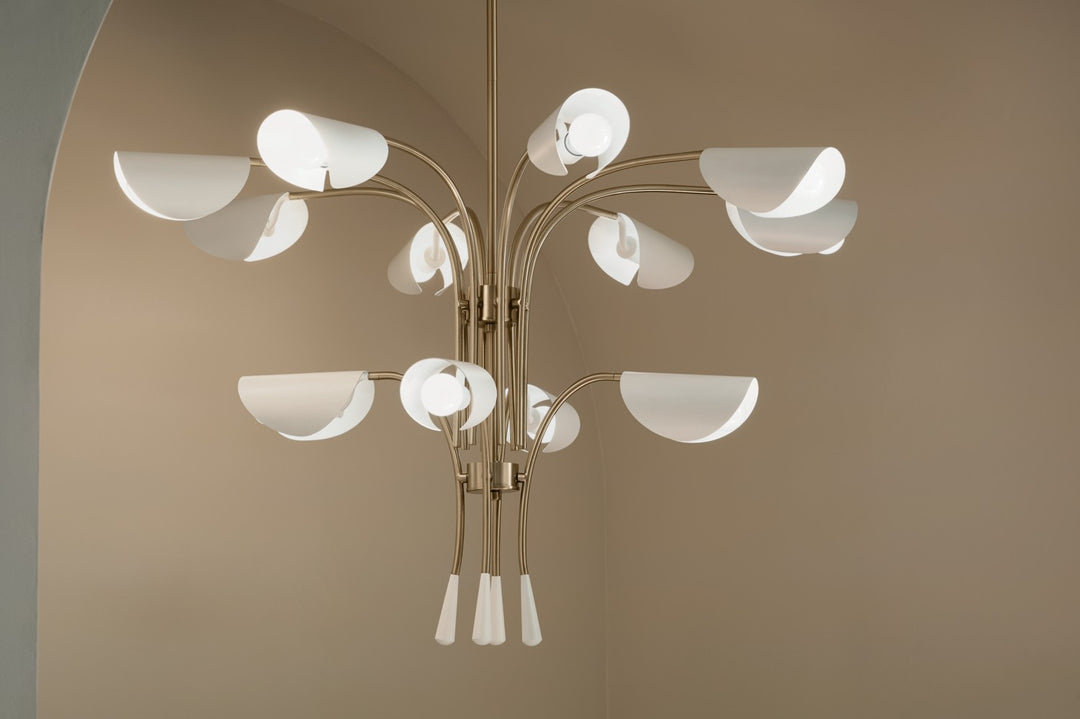 Kichler Canada - 52561CPZWH - 12 Light Chandelier - Arcus - Champagne Bronze
