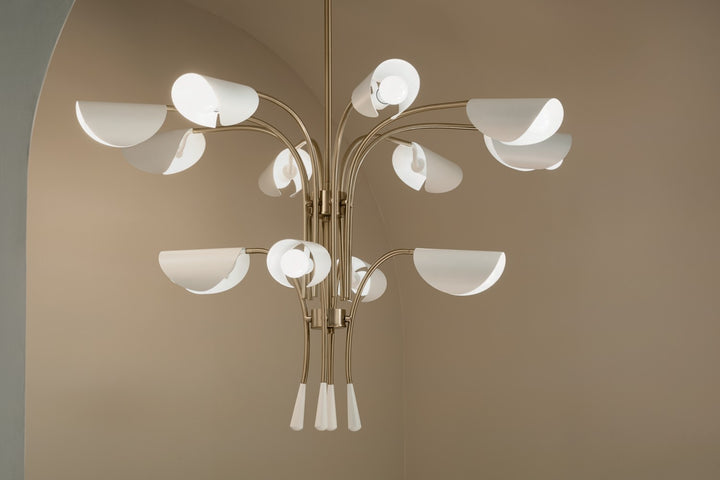 Kichler Canada - 52561CPZWH - 12 Light Chandelier - Arcus - Champagne Bronze