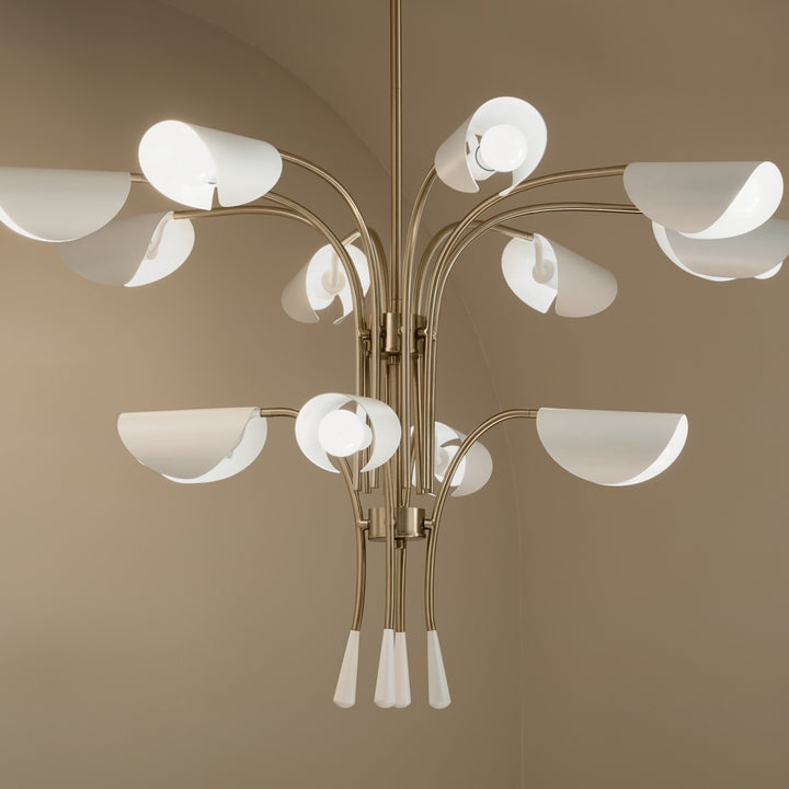 Kichler Canada - 52561CPZWH - 12 Light Chandelier - Arcus - Champagne Bronze