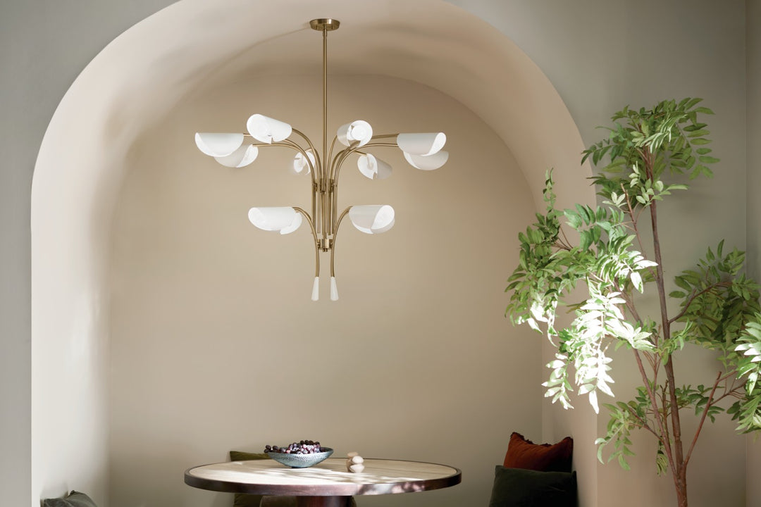 Kichler Canada - 52561CPZWH - 12 Light Chandelier - Arcus - Champagne Bronze