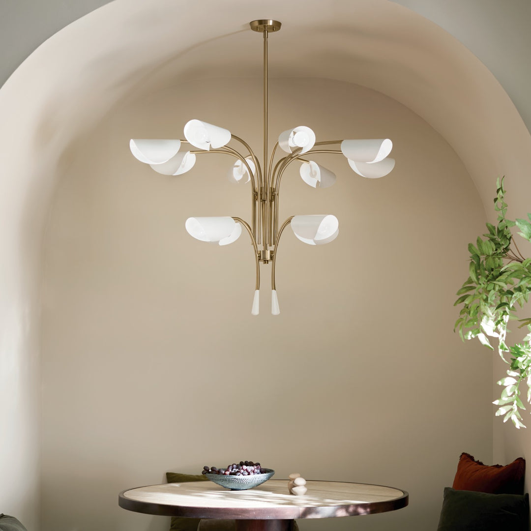 Kichler Canada - 52561CPZWH - 12 Light Chandelier - Arcus - Champagne Bronze