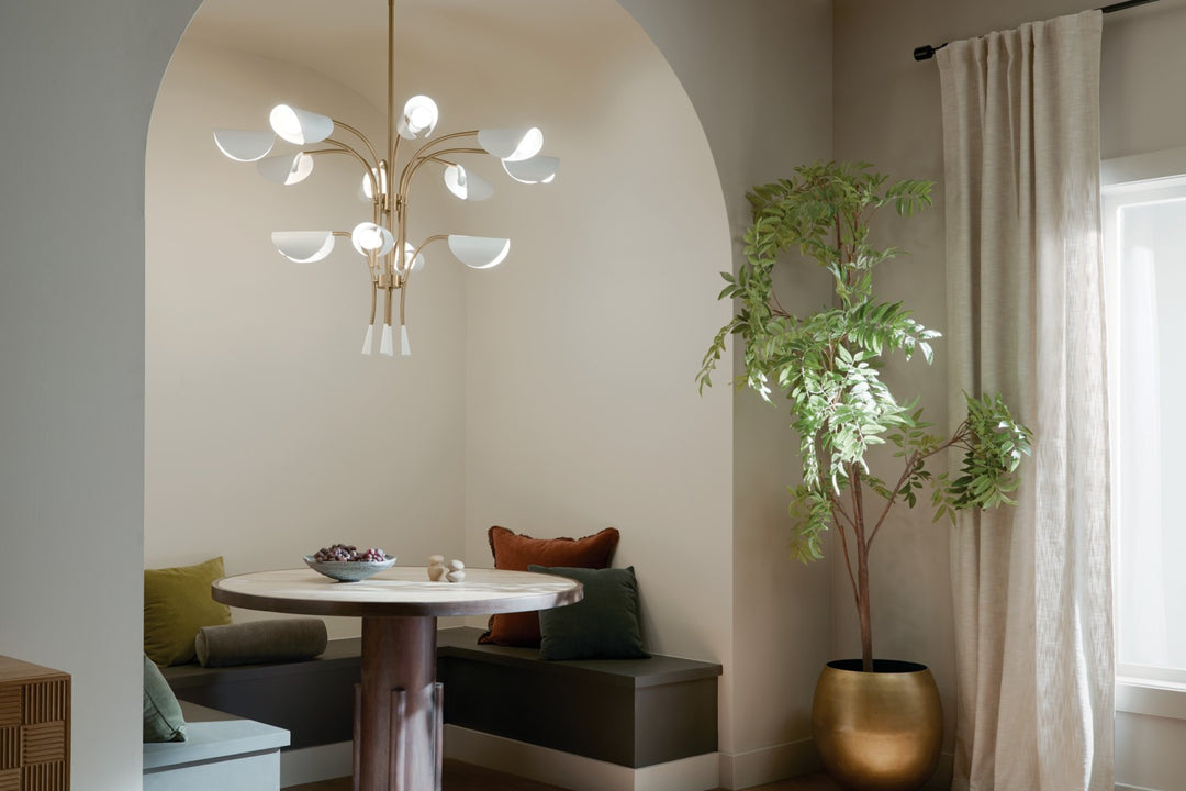 Kichler Canada - 52561CPZWH - 12 Light Chandelier - Arcus - Champagne Bronze