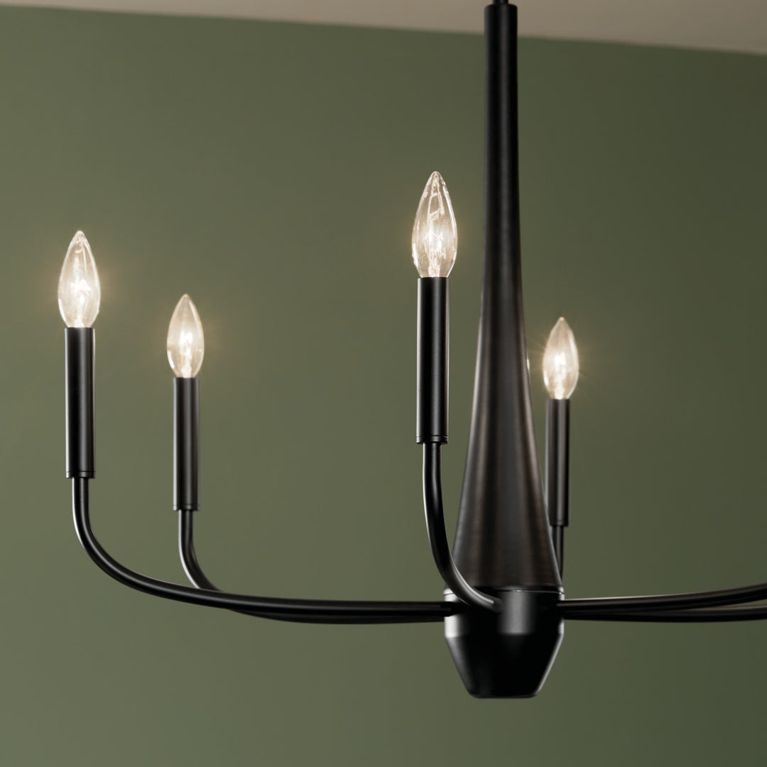 Kichler Canada - 52525BK - Six Light Chandelier - Deela - Black