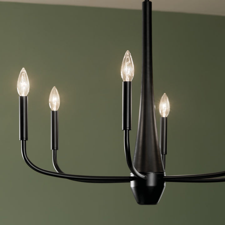 Kichler Canada - 52525BK - Six Light Chandelier - Deela - Black