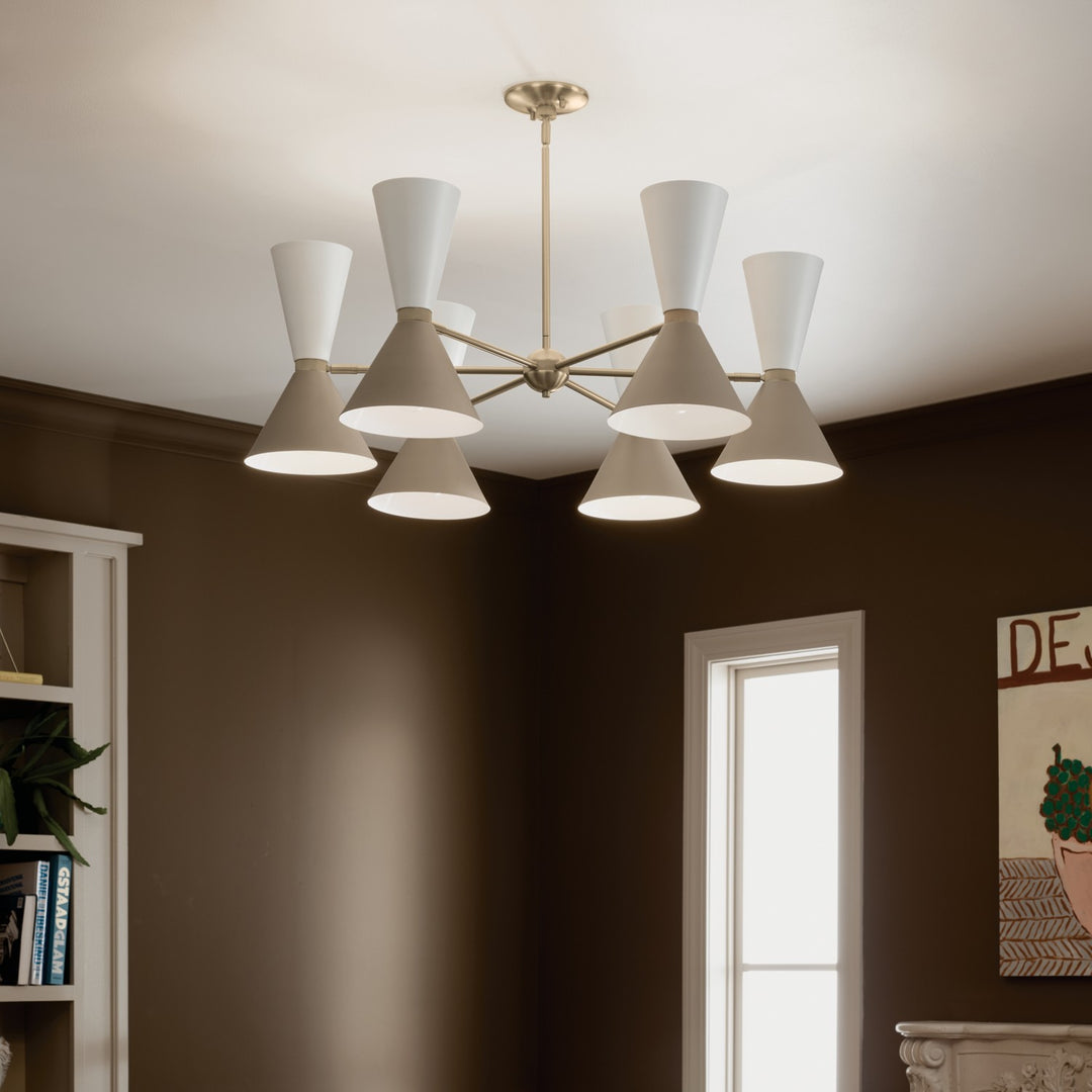Kichler Canada - 52566CPZGRG - 12 Light Chandelier - Phix - Champagne Bronze